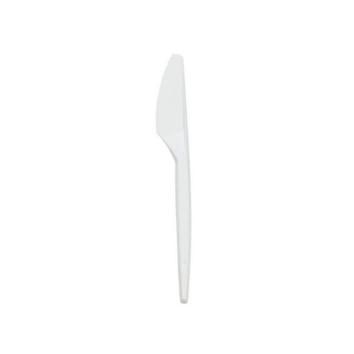Műanyag kés fehér (100 db)