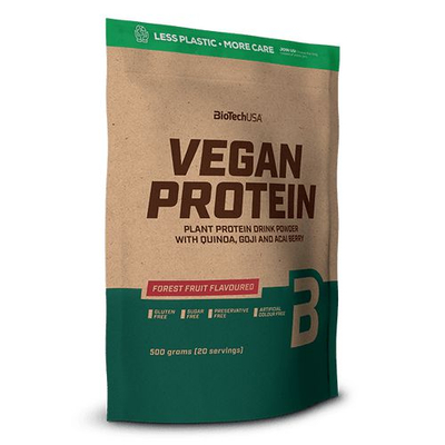 BioTechUSA - Vegan Protein, fehérje vegánoknak 500 gramm (Erdei gyümölcs)