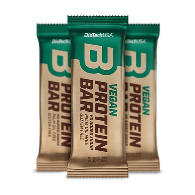 BioTechUSA - Vegan Protein Bar fehérjeszelet 50 gramm (Csokoládé)