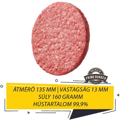 Koliber nyers Prime marhahúspogácsa 99%, 160g (72 db)