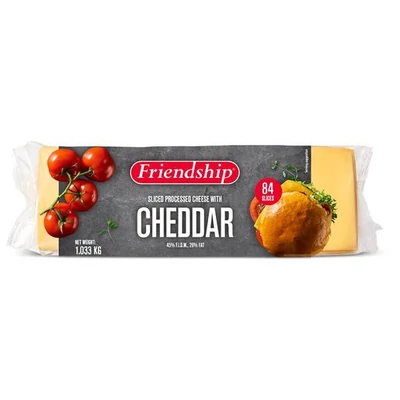 Cheddar lapkasajt 84 szelet/cs. (1,03 kg)