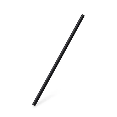 Papír szívószál, fekete 8*250 mm komposztálható (100 db)