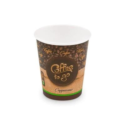 Papírpohár "Coffee to go" 200/250 ml (8oz) (50 db) O80mm