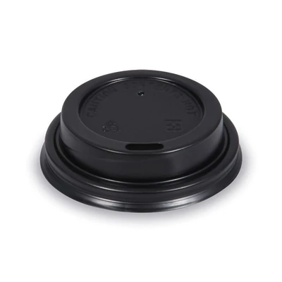 Papírpohár tető FEKETE (100/120 ml) (50 db) O62mm