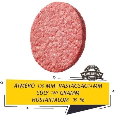 Koliber NYERS Prime MARHA húspogácsa 99%, 180g (24 db)