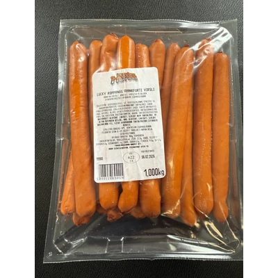 Lucky Roppanós Frankfurti virsli 70% 1kg - 20db/csomag, 50g/db