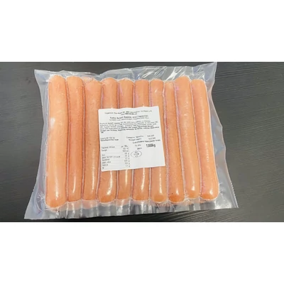 Yankee roppanós baromfi virsli, csirkecombfiléből, 1kg/csomag, 20db/csomag, 5dkg/db