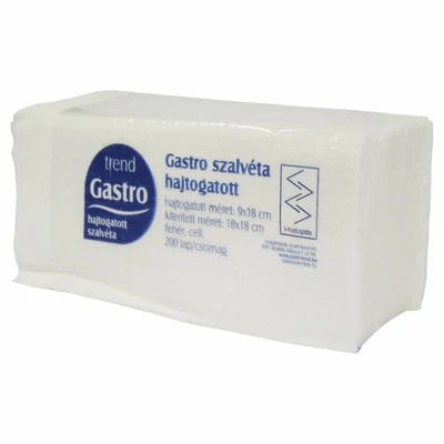 Szalvéta adagolós, V-hajtogatású, 1 rétegű
