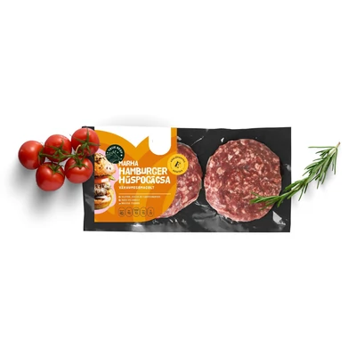 Hamburger húspogácsa magyartarka150g/db, 4db/csomag