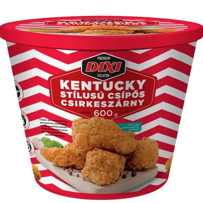 DM Kentucky stílusú csípős csirkeszárny vödrös 600g