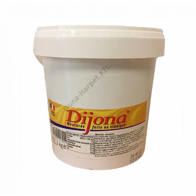 Rein de dijoni mustár finomra őrölt, csípős 1kg