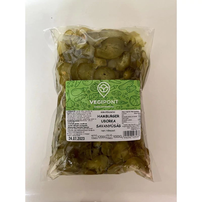 Hamburger uborka savanyúság - 1 kg