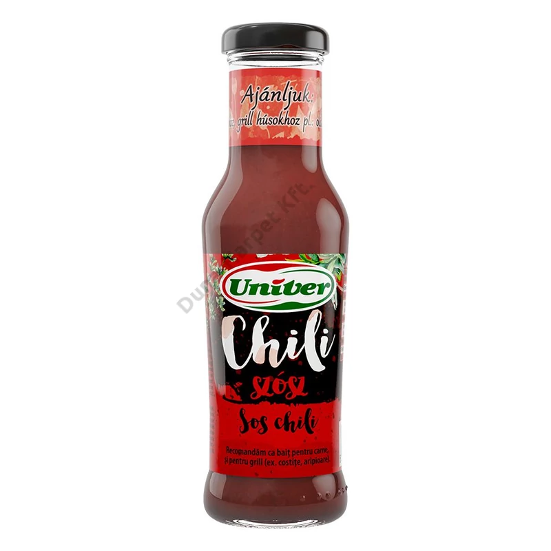 Univer chili szósz üveges 265 g