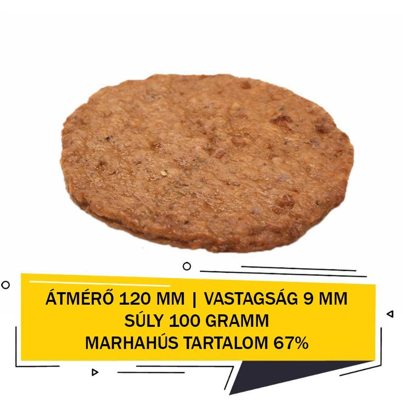 Yankee készresütött hamburgerhús (marhahúsos) 100g - 5 kg (50 db)