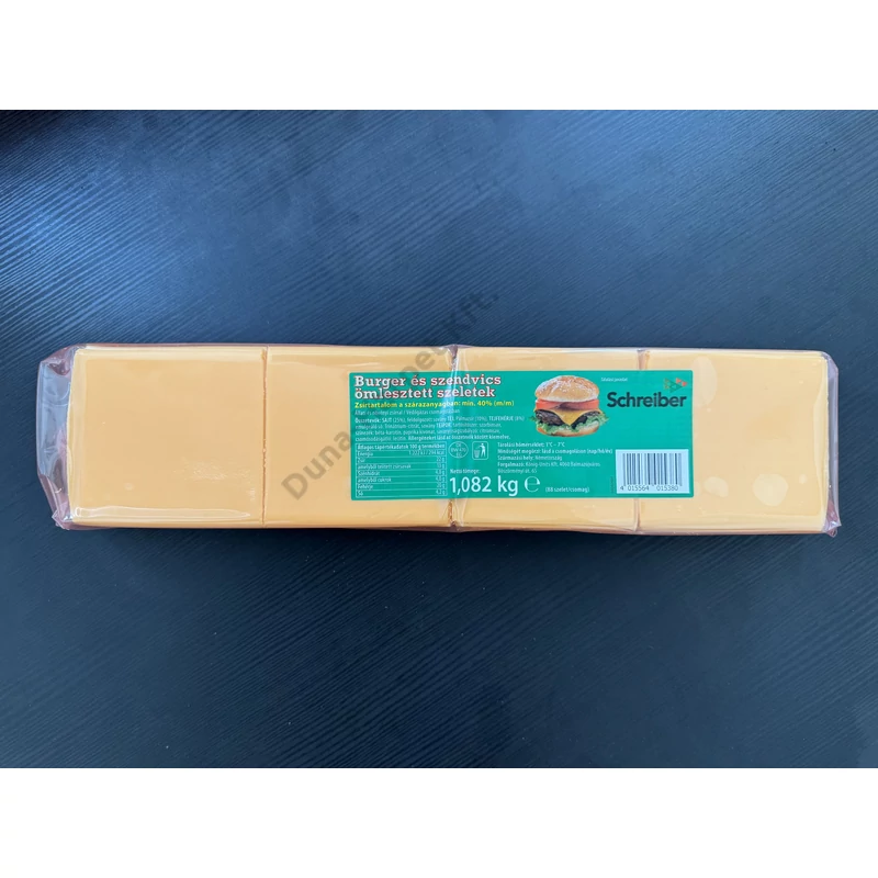 Burger & Szendvics ömlesztett szeletelt sajt - 1,082 kg