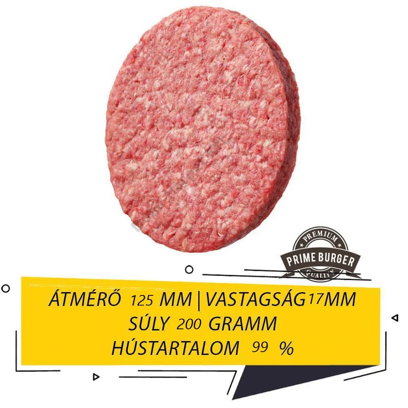 Koliber nyers Prime Wagyu marhahúspogácsa 99%, 200g (4 db)