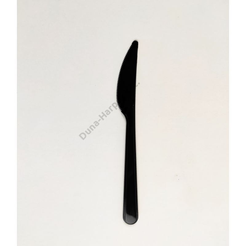 Műanyag kés fekete (50 db)