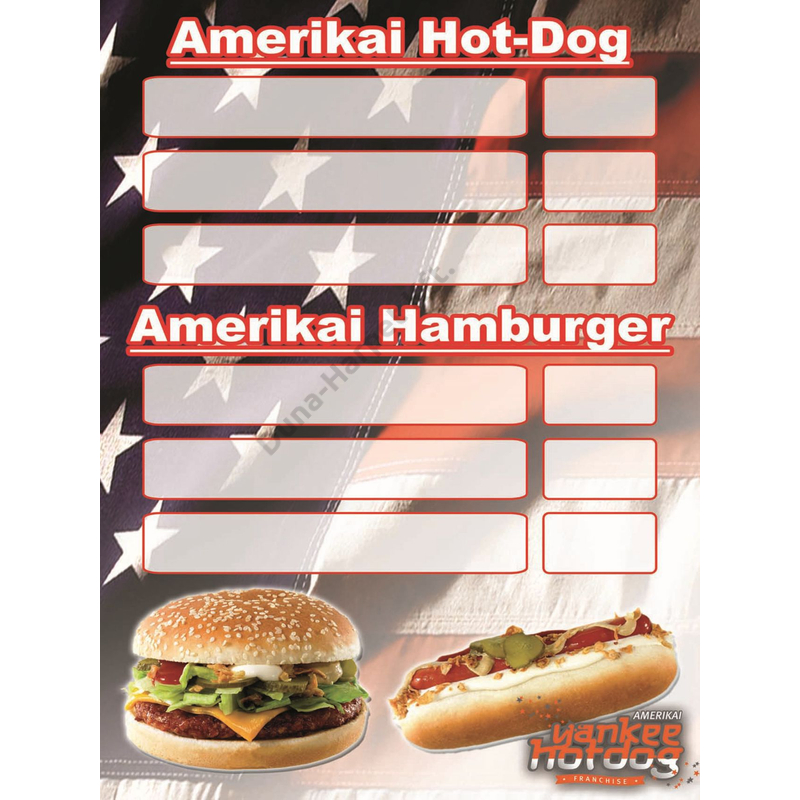 Ármatrica A/3 - hotdog + hamburger