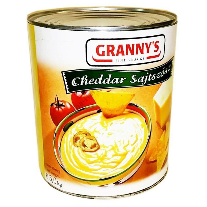 Granny's Cheddar ízű szósz, 2,9 kg