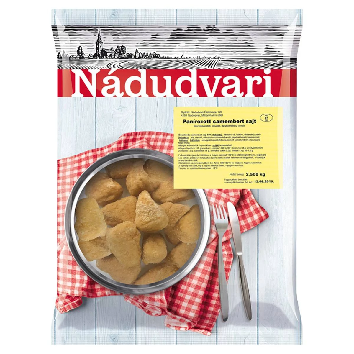 Nádudvari Camembert nuggets 2,5 kg