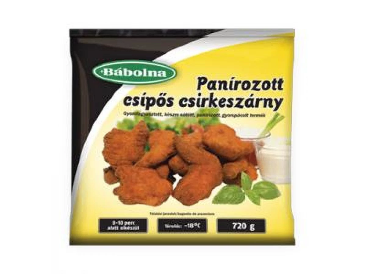 Bábolna Panírozott csípős csirkeszárny (0,72 kg)