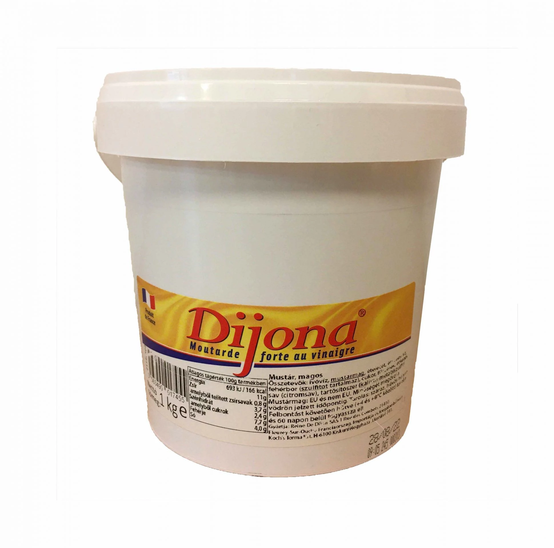 Rein de dijoni mustár finomra őrölt, csípős 1kg