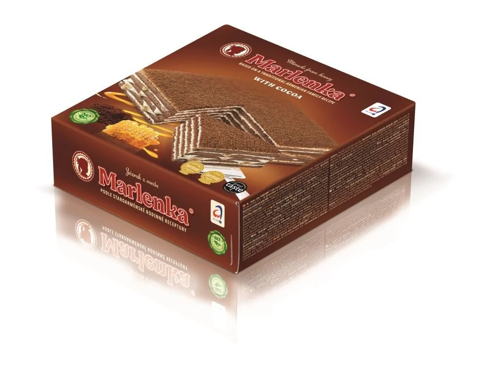 Marlenka mézes-kakaós torta 800 gramm