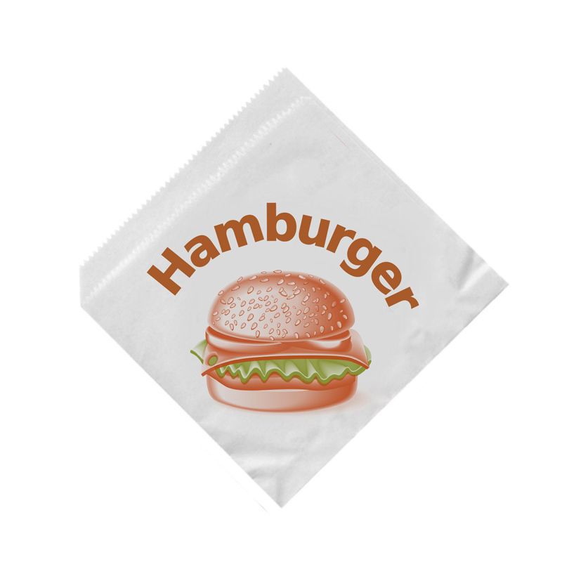 Pita/hamburger tasak papír 16x16 cm NYOMTATOTT (500 db)