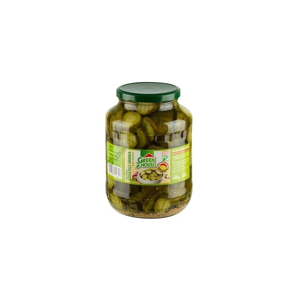 Green House uborka, szeletelt, üveges, 2650 ml